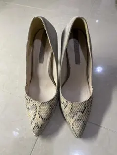RANDA パイソン柄 パンプス ハイヒール