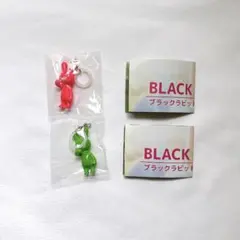 BLACK RABBiT / めじるしチャーム - ピンク & グリーン