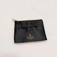 ALEXANDRE DE PARIS ポーチ ブラック リボン パールのサムネイル