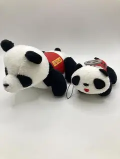 花やしき 限定 パンダカーぬいぐるみ パンダカーストラップ 2個セット