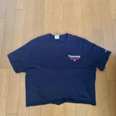 Tommy Jeans クロップド丈 Tシャツ ネイビー S短丈のサムネイル