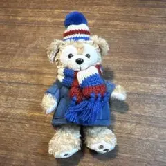 ダッフィー　ダッフルコートぬいぐるみバッジ