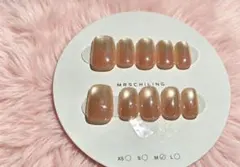 現品 韓国ワンホン ベージュ×ゴールド マグネット M