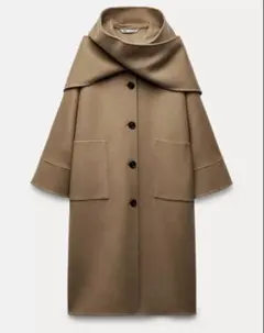 ZARA ZW Collection ウールコート　キャメル