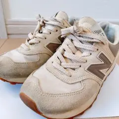 New Balanceスニーカー 574 ベージュ 23.5cm ニューバランス
