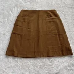 秋冬♡VIS キャメル 台形ミニスカート 美品 ヴィス