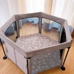 日本育児 洗えてたためるポータブルベビーサークル