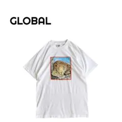 【美品】Vintage 90s メキシコ製 アニマルプリント Tシャツ WHT
