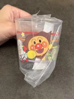 アンパンマン プラスチックカップ　コップ　入園準備　幼稚園　持ち手付き