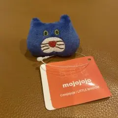 mojojojo マスコット付きヘアゴム ネコ　青　nicky