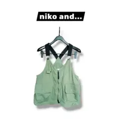 【niko and...】美品 ニコアンド アウトドアベスト カーキ F