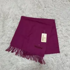 未使用　TRUSSARDI トラサルディ　マフラー　ショール　パープル　ウールのサムネイル