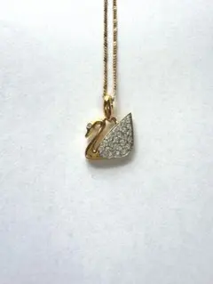 【極上美品】　スワロフスキー　スワンネックレス