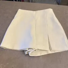 ザラ　スコート　ホワイト XS