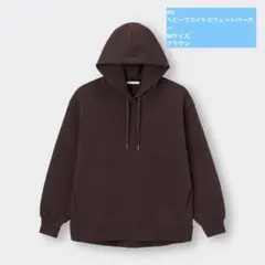 GU ヘビーウエイトスウェットパーカー　M ブラウン　　 スウェット