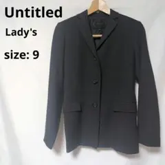 Untitled レディース テーラードジャケット サイズ9 ダークグレー