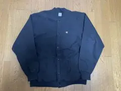 90sチャンピオン USA製　スナップカーディガン　リバースウィーブ 黒　XL
