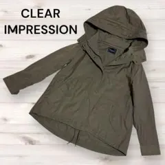 クリアインプレッション マウンテンパーカー カーキ 着脱式フード S