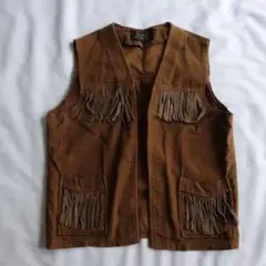 【70s】Sears Western Fringe Vest カナダ製