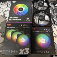 ケースファン 6枚まとめ売り　120mm 140mm ARGB