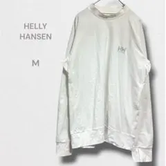 ヘリーハンセン ラッシュガード 長袖 ロゴ ホワイト 紫外線カット M