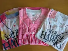 【３点セット】福岡ソフトバンクホークス　ピンクフルデー等ユニフォーム