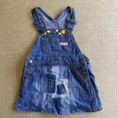 BREEZE ブリーズ 刺繍パッチワーク ジャンパースカート 90センチ