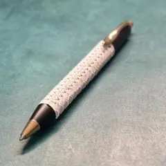 革軸ペン シャーペン 0.5mm 【ヌメ革 オレンジ】 - メルカリ