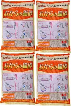 ☆Finecat おからの猫砂 6L 4袋セット 常陸化工 ファインキャット☆のサムネイル
