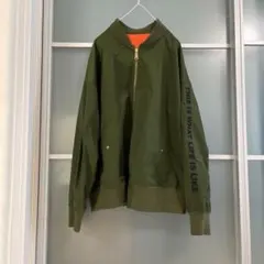 I am I in fact... リバーシブルジャケット　ブルゾンカーキ