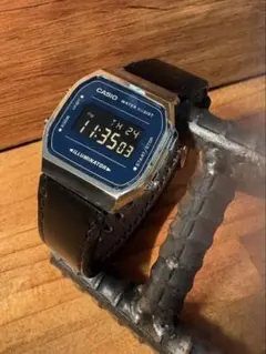 CASIO A168WEM-1. ヴィンテージシリーズ クロムエクセルレザー - メルカリ