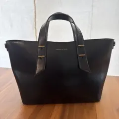 Charles&Keith ダブルハンドル　 スローチーバッグ