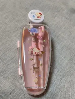 スケータートレーニング箸 14cm ケース付 練習箸 子供　キティ サンリオのサムネイル