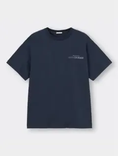 GU オーバーサイズグラフィックT ネイビー