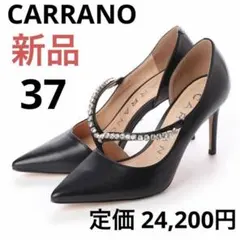 【新品】CARRANO 本革ビジューパンプス 定価24,200円のサムネイル