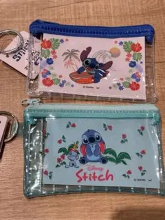 セリア　Disney Stitch リング付ポーチ 2セットのサムネイル