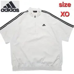 adidas ゴルフ 半袖 ハーフジップ プルオーバー XO メンズ ウインド