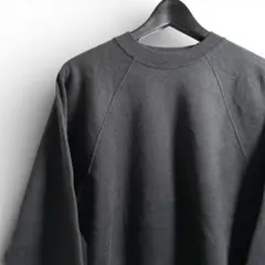 90s USA VINTAGE Hanes 無地 ブラック スウェット C21