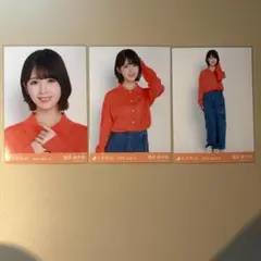 乃木坂46 筒井あやめ サマーニット 生写真 3種コンプ