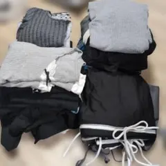 カジュアルセットアップ グレー 黒 S.M.Lサイズまとめ売り