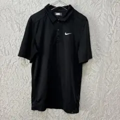 V2639 NIKE ポロシャツ 黒 メンズ　M相当のサムネイル