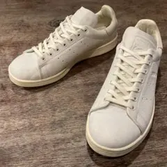 アディダス スタンスミス ホワイト ベージュ 本革 レザー シボ革 24cm