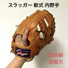 562 スラッガー 型抜群 即戦力 軟式 内野手用グローブ