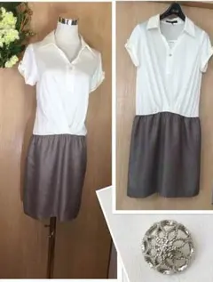 クイーンズコート ドッキングワンピース