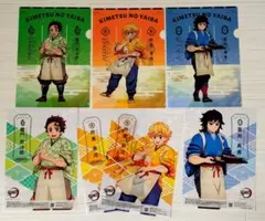 セブンイレブン　鬼滅の刃　クリアファイル3枚　クリアポスター4枚