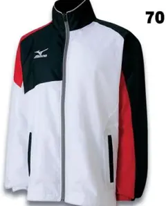 ミズノ ウィンドブレーカージャケット白黒 SS