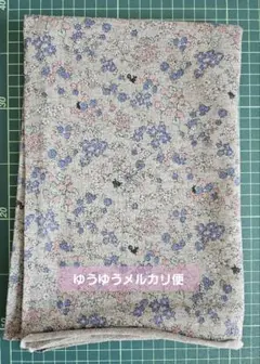 天竺 国産ニット生地 小花 りす うさぎ イチゴ