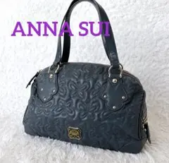 良品✨ アナスイ メアリー ボストンバッグ グリーン 刺繍のサムネイル