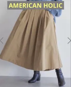 アメリカンホリック　タックフレアスカート　M