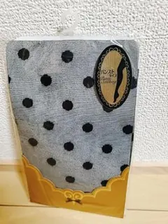 ★訳あり タトゥー風タイツ 黒ドット★